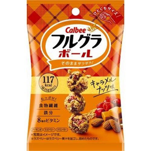 Calbee Fruit Grain Ball Caramel Nut Flavor 26g