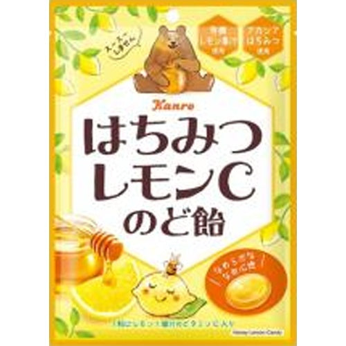 Kanro Honey Lemon C Throat Lozenges 75g