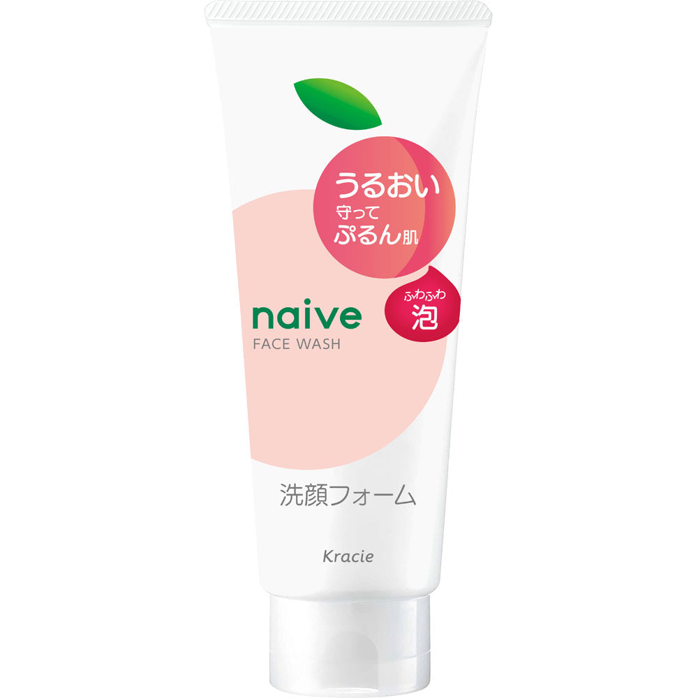 Kracie Naive Facial Cleansing Foam Peach 120g