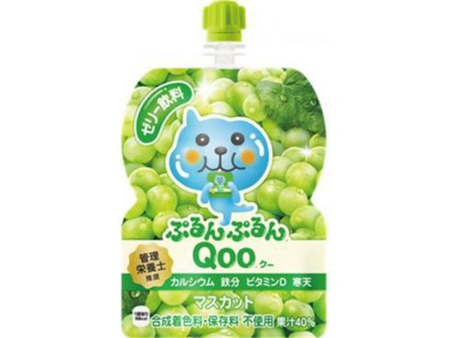 Coca Cola Qoo Jelly Drink Muscat / Green Grape 125g