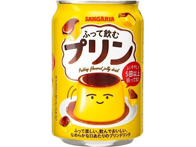 Sangaria Canned Shake Jelly Drink Caramel Pudding Flavor 275g
