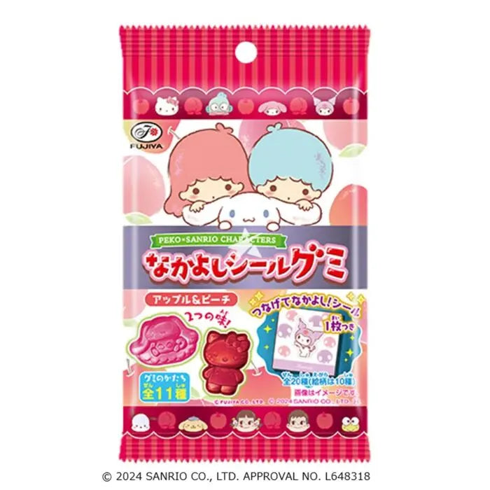 Fujiya Peko Sanrio Nakayoshi Seal Gummy 6 pieces