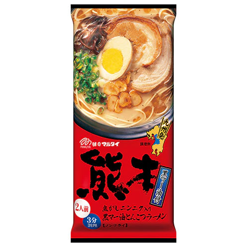 MARUTAI Aji no Marutai Kumamoto Black Sesame Oil Ramen 2 Servings