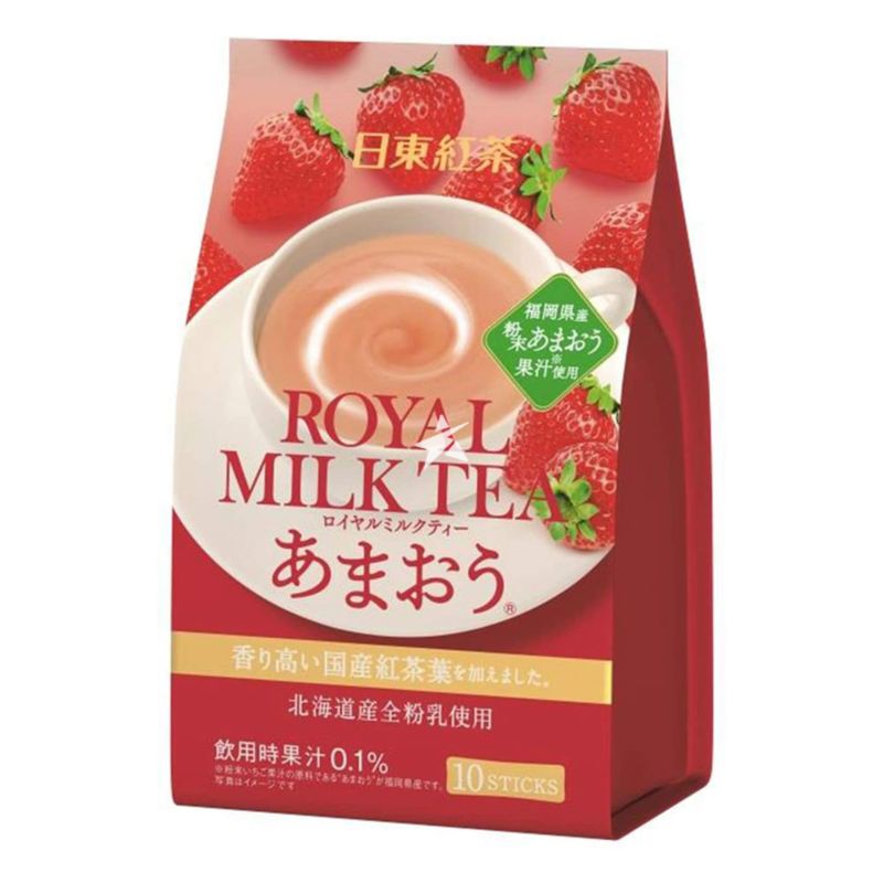 Nittoh Royal Tea powder Strawberry Flavour 140g 10 sticks