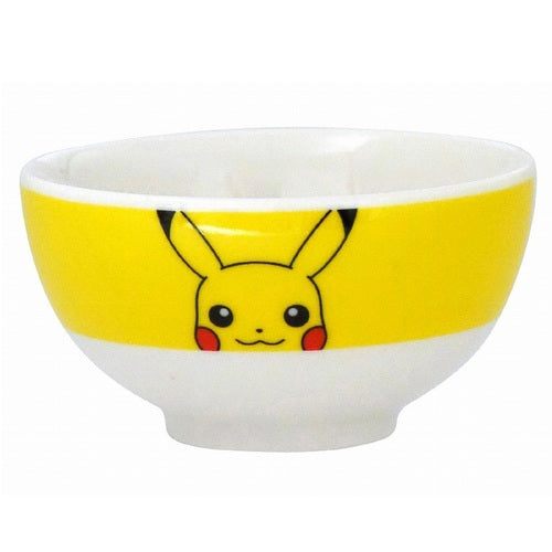 Japan Pokemon Ceramic Bowl - Pikachu Face / Yellow & White 170g