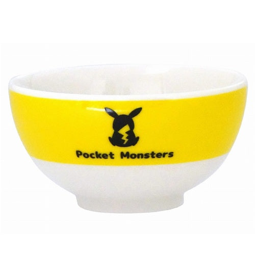 Japan Pokemon Ceramic Bowl - Pikachu Face / Yellow & White 170g