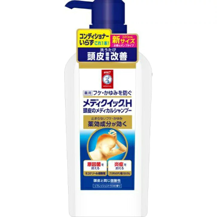 Rohto Pharmaceutical Medic Quick H Scalp Medical Shampoo Pump 320mL