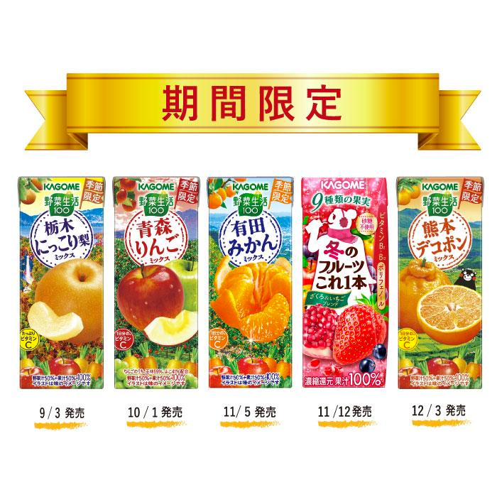 KAGOME Limited Arita Mandarin Orange Mix Juice 200ml