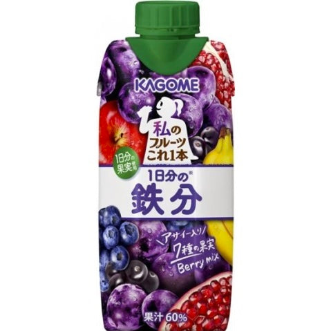 KAGOME One Day's Worth of Iron Fruit Juice 330ml