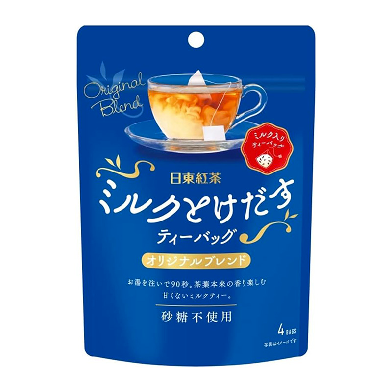 Nittoh Tea Original Blend Black Tea Milk Tea Zero Sugar 4 Bags