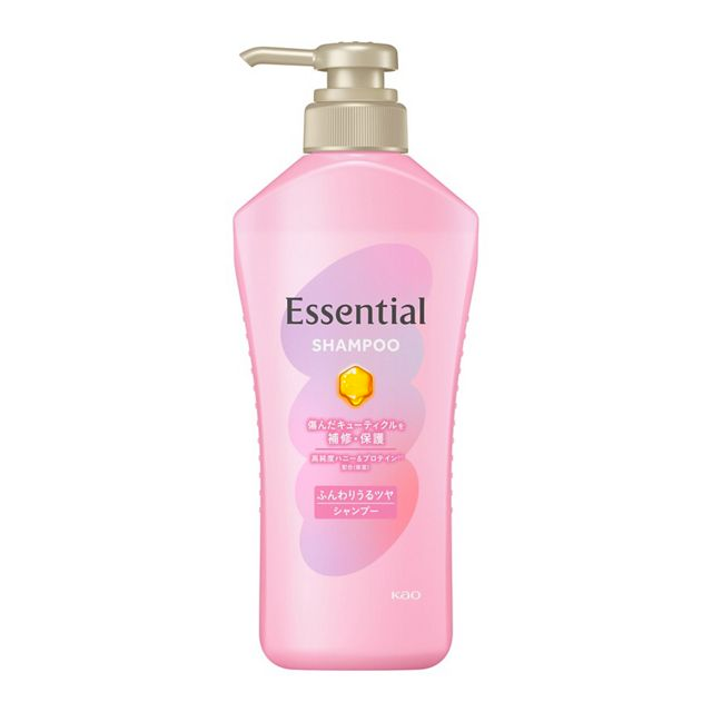 KAO Essential Fluffy & Shiny Shampoo Pump 450ml