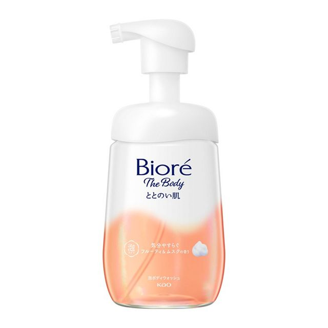 KAO Biore The Body Tone Skin Foaming Toner Body Wash Fruity & Musk Scent 480ml