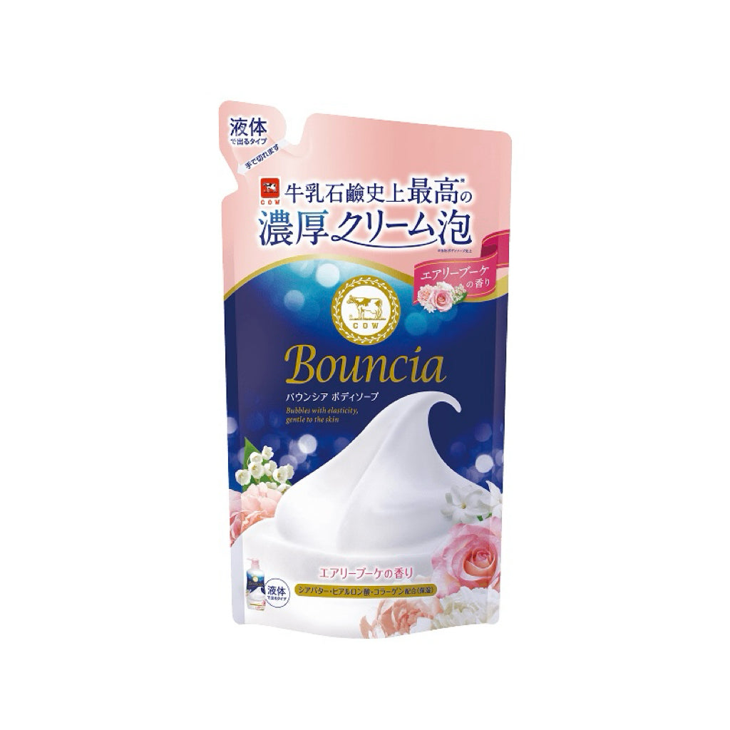 Cow Brand Bouncia Body Soap Refill Airy Bouquet Scent 360ml