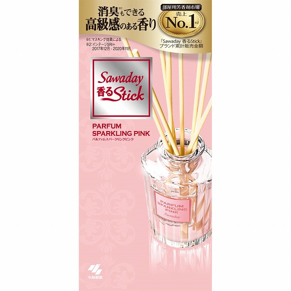 Kobayashi Pharmaceutical Sawaday Fragrance Stick Parfum Sparkling Pink 70ml