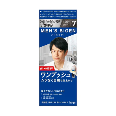 Hoyu Men's Bigen One Push #7 Natural Black 80g