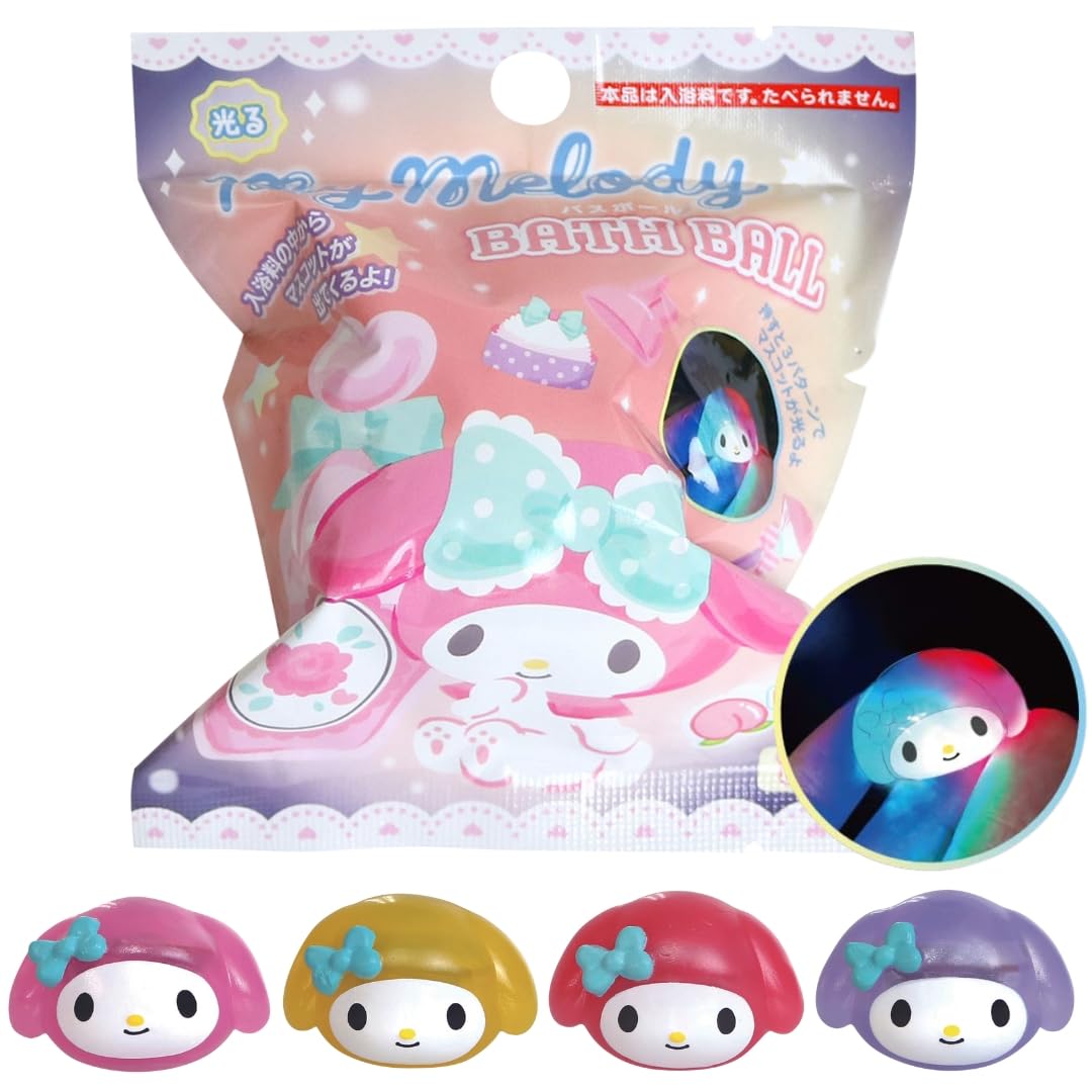 SANTAN MY MELODY GLOWING BATH BALL peach scent