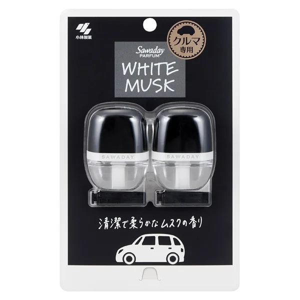 Sawaday Car Clip Parfum White Musk 12ml*2