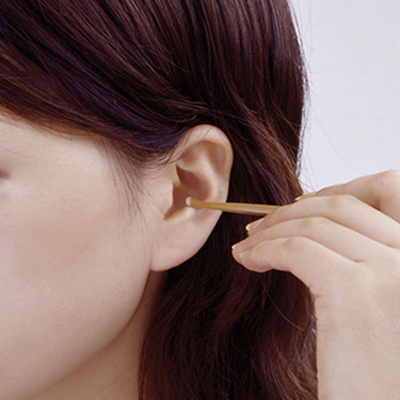 Green Bell G-2154 Premium Bamboo Ear Pick with Case