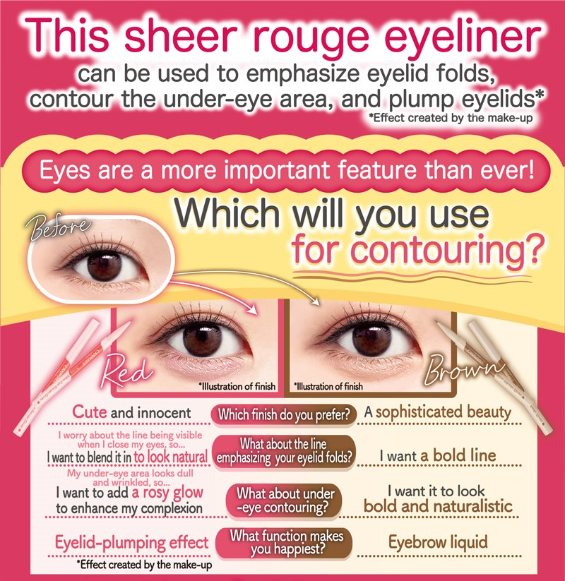 CANMAKE 3way Slim Shade Liner 01 Natural Brown