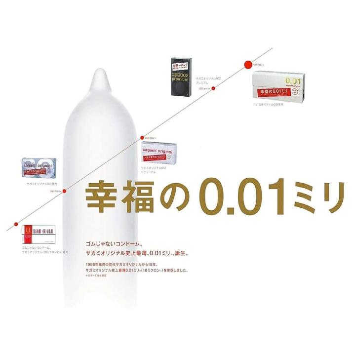 Sagami Original 0.01 Condoms 5pcs