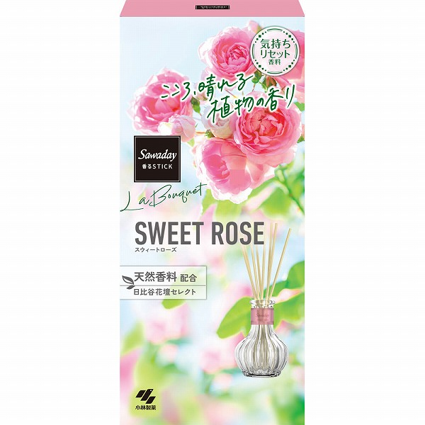 Kobayashi Pharmaceutical Sawaday Scented Stick La Bouquet Sweet Rose 70ml