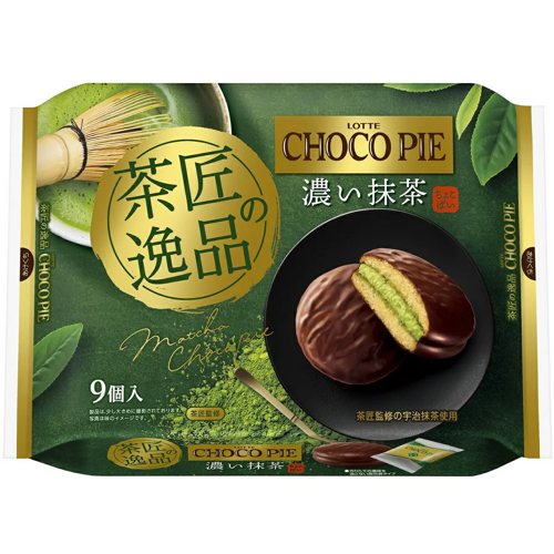 LOTTE Matcha Chocolate Pie 9Pcs