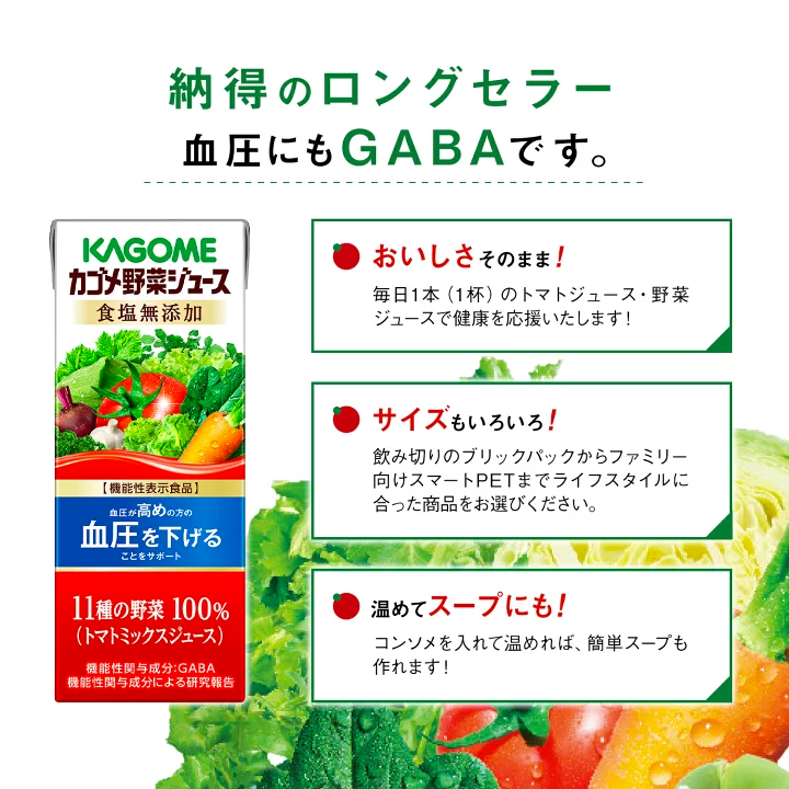 KAGOME Vegetable & Fruit Juice No Added Salt 200ml