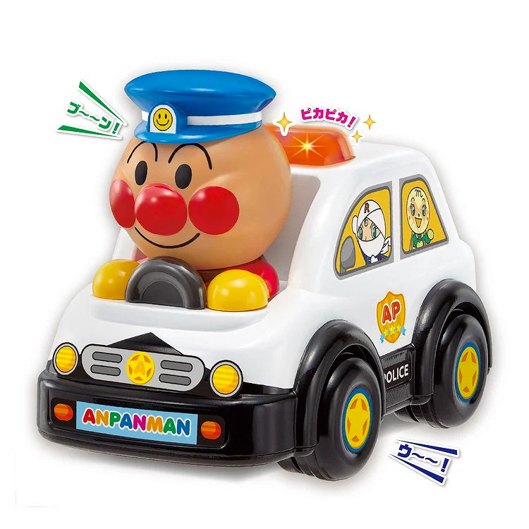 Anpanman Police Car Toy With Lights And Sound Effects Toy For Kids Age 1.5+