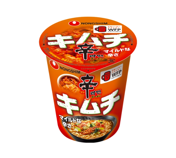 【4-CUP BUNDLE】Nongshim Shin Ramen Kimchi Cup 68g
