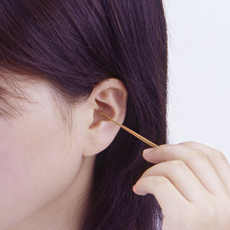 Green Bell G-2153 Traditional Smoked Bamboo Ear Picks 2pcs Set