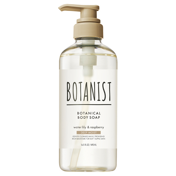 BOTANIST Botanical Body Soap Deep Moist Water Lily & Raspberry Scent 490ml
