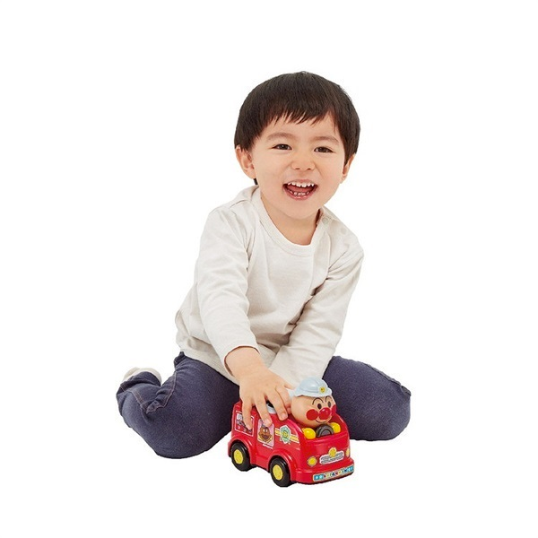 Anpanman Fire Truck Toy With Lights And Sound Effects Toy For Kids Age 1.5+