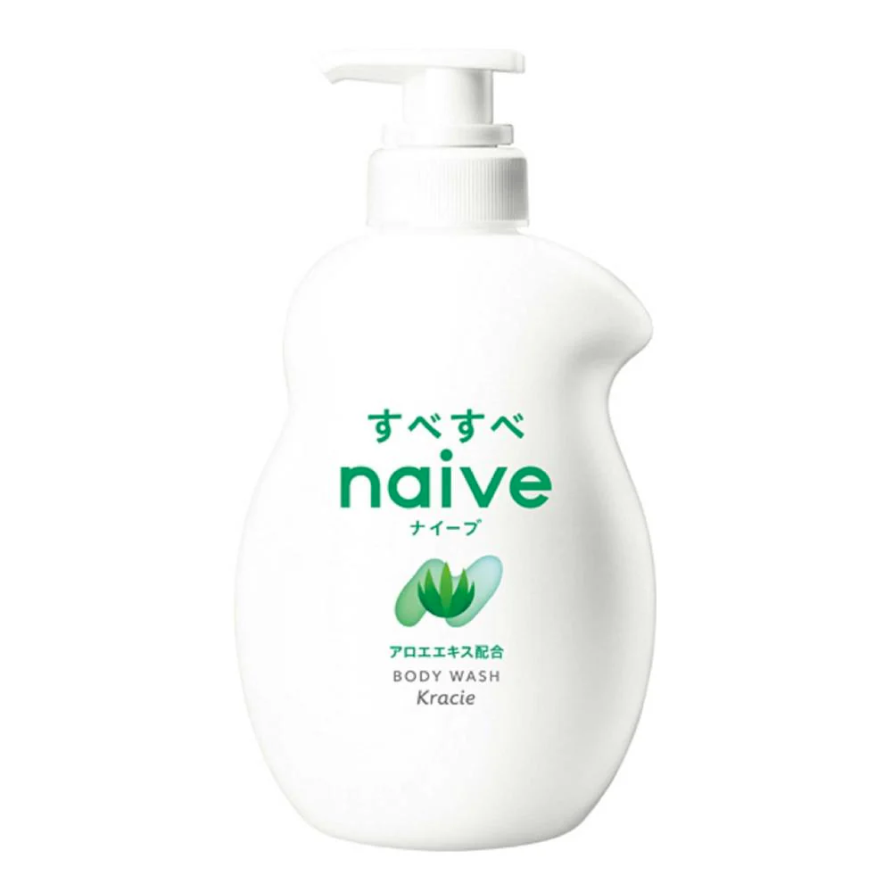 Kracie Naive Shower Gel Moisturizing with Aloe Vera Extract 530ml