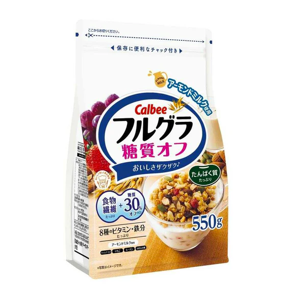 Calbee Frugra Fruit Cereal 30% less sugar 550g