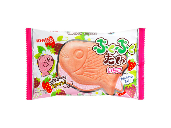 MEITO PUKUPUKUTAI STRAWBERRY WAFER 1PC