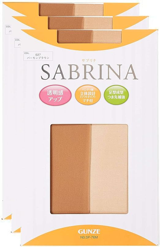 GUNZE SABRINA spring and summer pantyhose 027 dark skin M-L