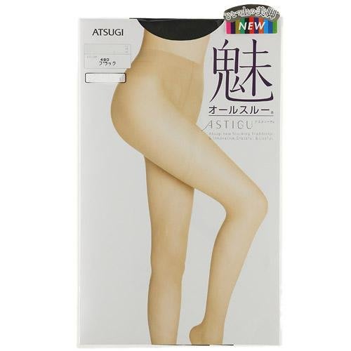 Atsugi charm series spring and summer pantyhose 480 black L-LL