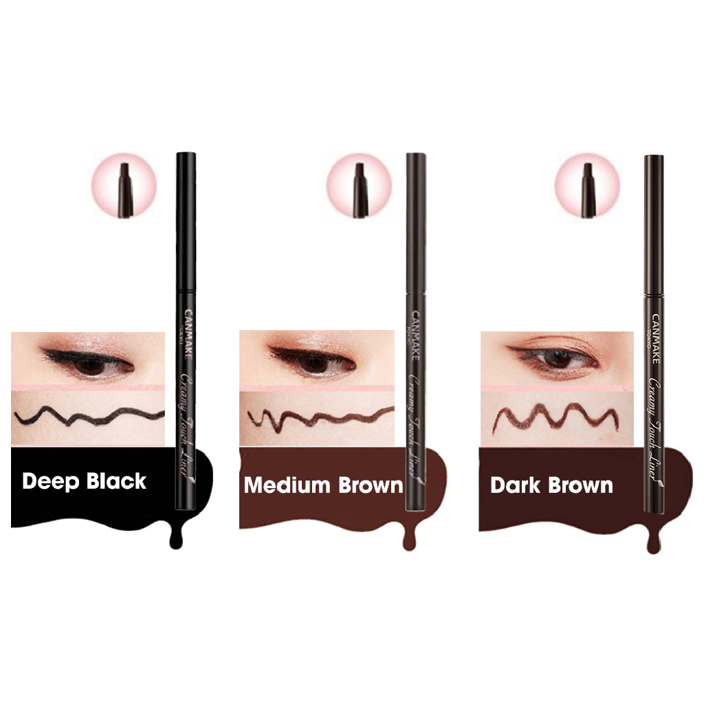 Canmake Creamy Touch Liner 01 Deep Black