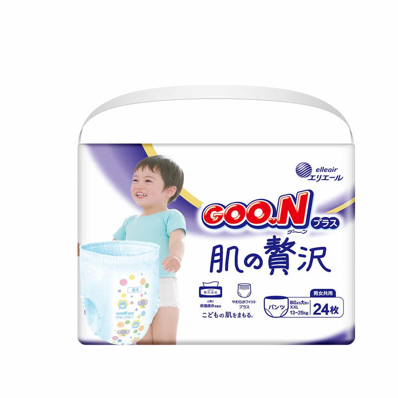 elleair GOO.N limited edition Luxury Premium Sensitive Skin Nappy Pants XXL 13-25kg 24 pieces