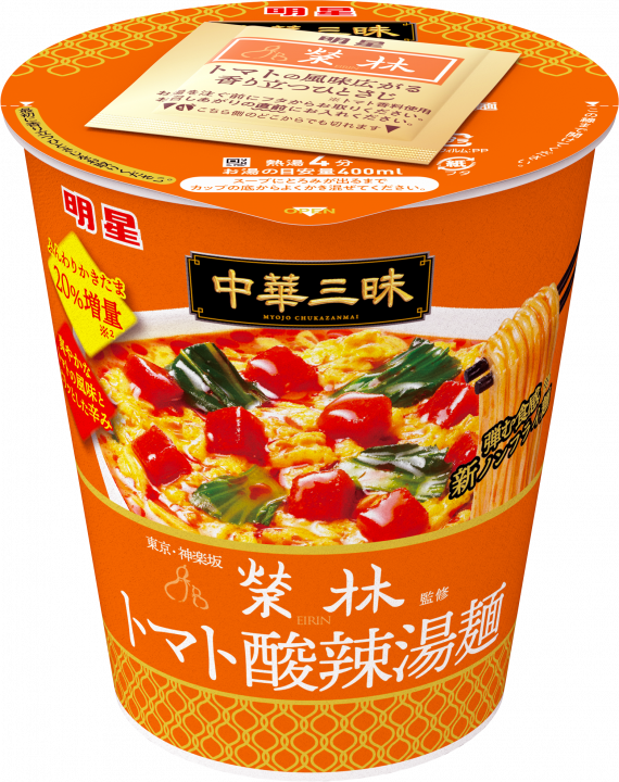 Myojo Chuka Sanmai Vertical Large Eirin Tomato Hot and Sour Soup Noodles 98g