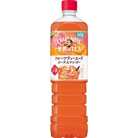 Suntory Craft Boss Fruit Tea Ade Peach & Mango 950ml