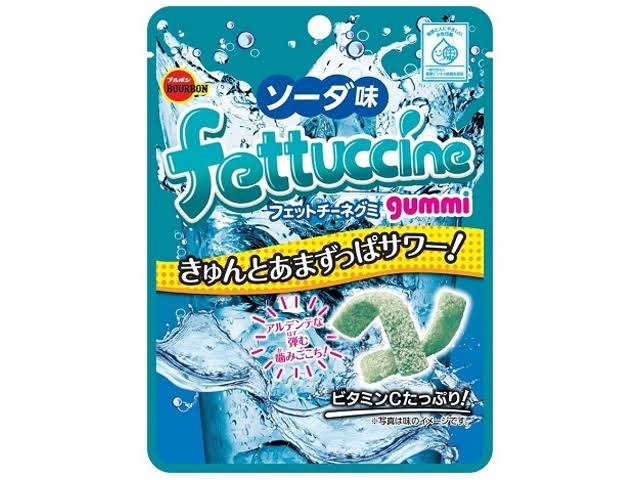 Bourbon Fettuccine Gummy Soda Flavor 50g