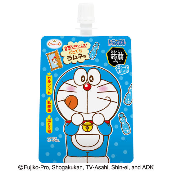 Tarami Doraemon Delicious Konjac Jelly Ramune Soda Flavor 130g