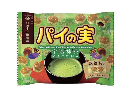 Lotte Pie no Mi Share Pack Uji Matcha 124g