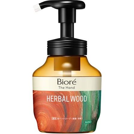 Biore The Hand Foaming Hand Soap Deep and Warm Herbal Wood Scent Pump Bottle 280mL