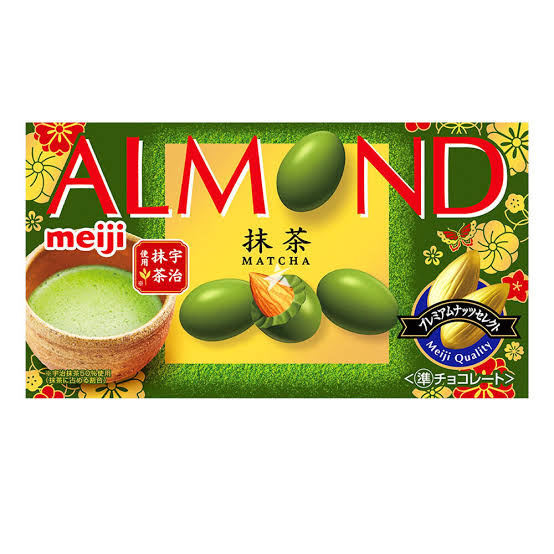 Meiji Almond Chocolate Matcha Flavour 67g