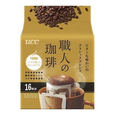 UCC Artisan Coffee One-Drip Coffee Bitter Classic Blend 16 bags