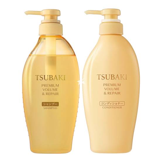 Shiseido Tsubaki Premium Volume and Repair Shampoo & Conditioner Pair Set (450ml + 450ml)