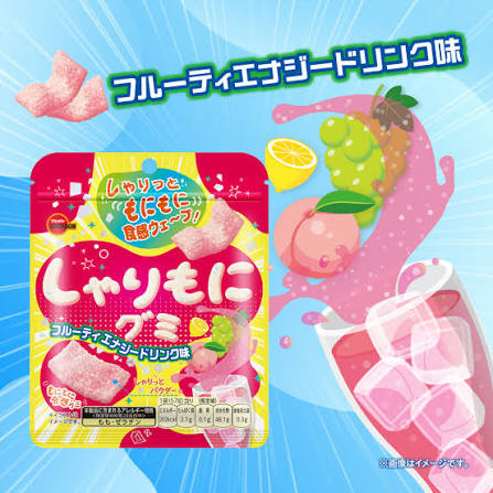 BOURBON Sharimoni Gummy – Fruity Energy Drink Flavor 57g