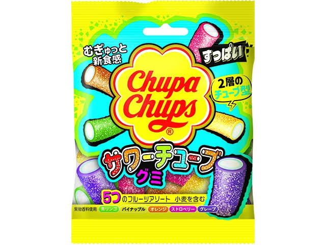 Chupa Chups Sour Tube Gummy Candy 55g